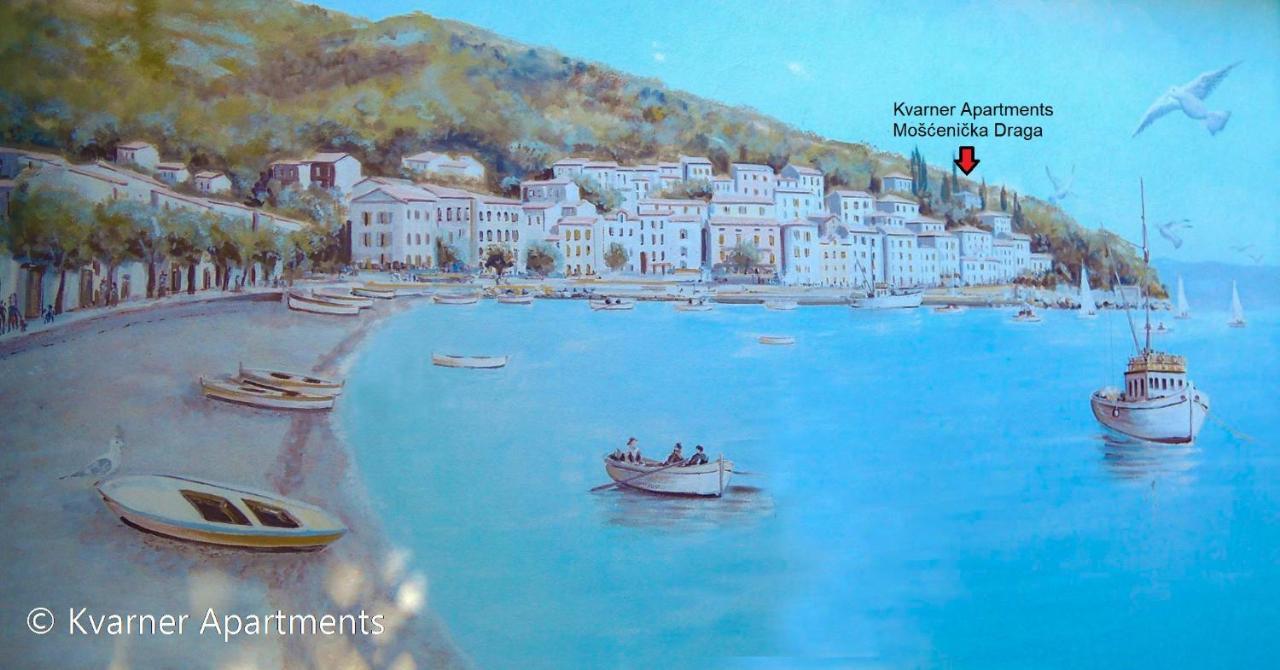 Kvarner Apartments II - Mošćenička Draga المظهر الخارجي الصورة